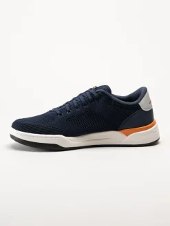 Skechers - Relaxed Fit Corliss Dorset - Mörkblå sneakers i textil