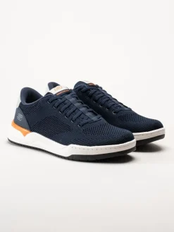 Skechers - Relaxed Fit Corliss Dorset - Mörkblå sneakers i textil