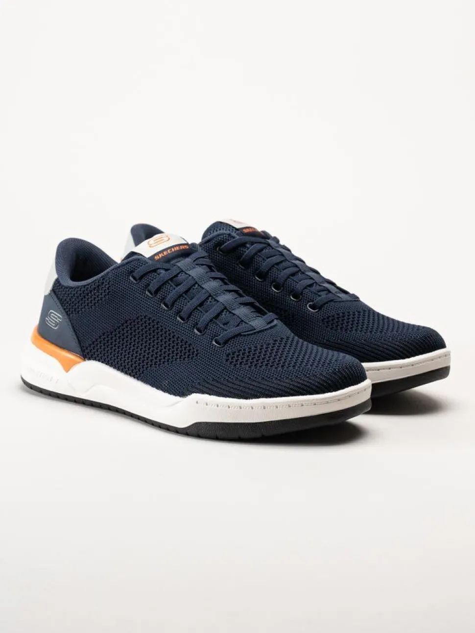 Skechers - Relaxed Fit Corliss Dorset - Mörkblå sneakers i textil