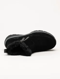 Skechers - Relaxed Fit- Easy Going - Svarta fodrade kängor i mocka