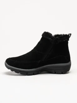 Skechers - Relaxed Fit- Easy Going - Svarta fodrade kängor i mocka