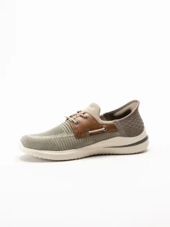 Skechers - Slip-Ins Delson 3.0 - Roth - Kakifärgade slip-ins sneakers