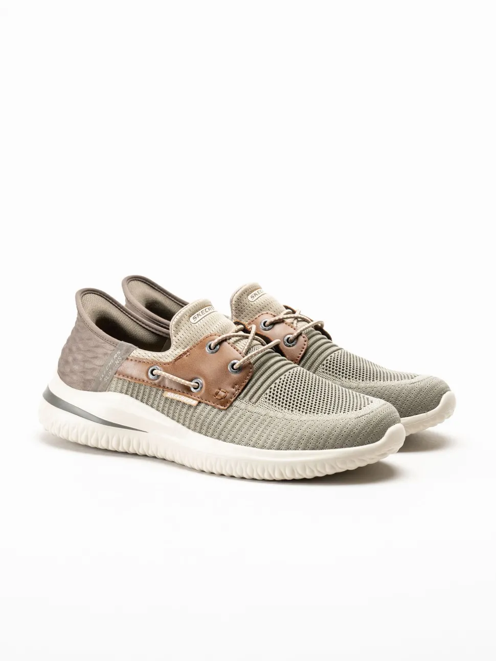 Skechers - Slip-Ins Delson 3.0 - Roth - Kakifärgade slip-ins sneakers