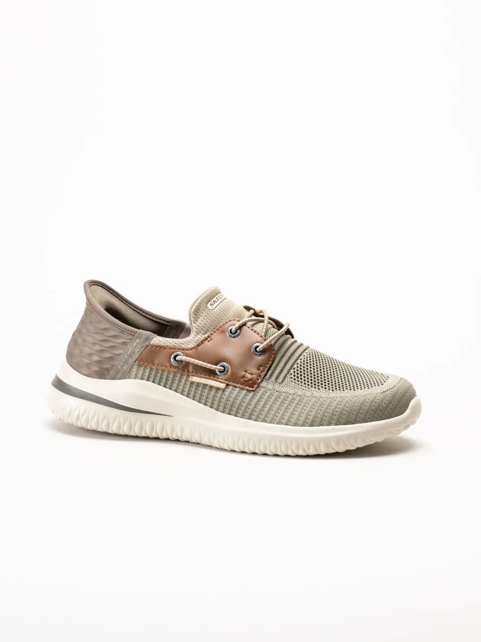 Skechers - Slip-Ins Delson 3.0 - Roth - Kakifärgade slip-ins sneakers