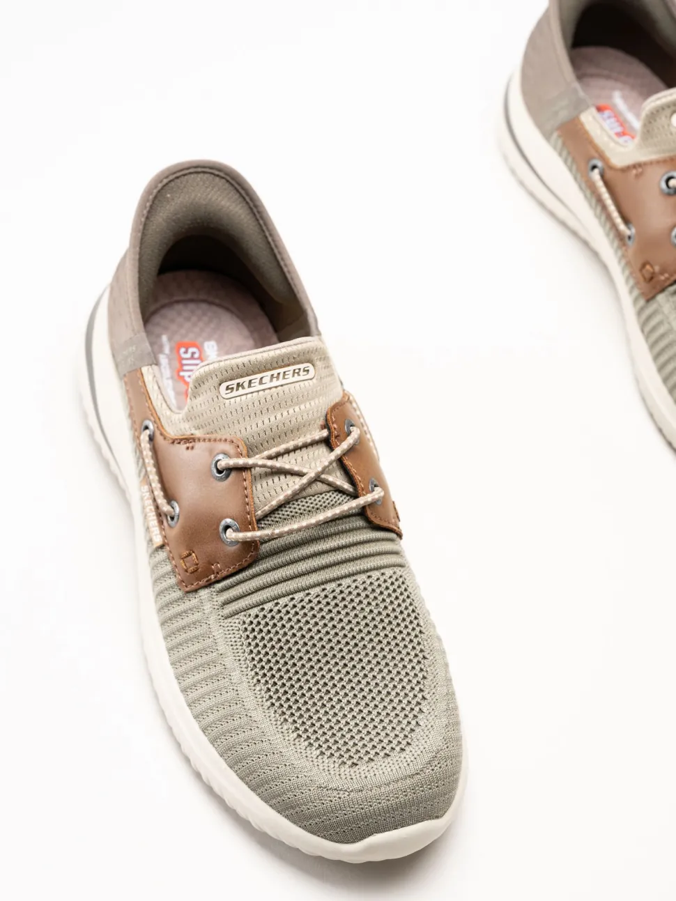 Skechers - Slip-Ins Delson 3.0 - Roth - Kakifärgade slip-ins sneakers