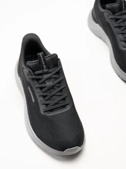 Skechers - Slip-Ins Garner - Svarta slip-ins sneakers i mesh