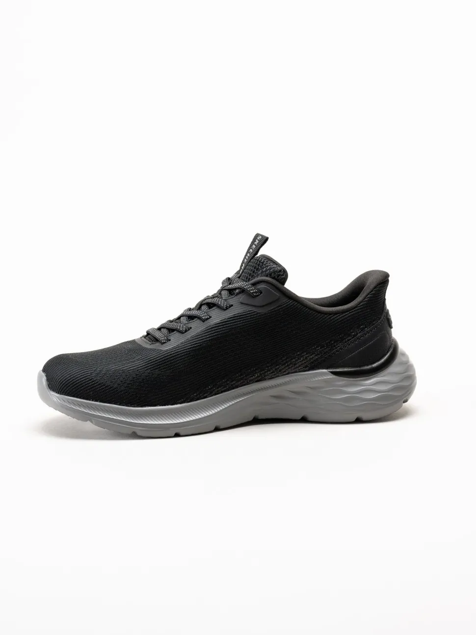 Skechers - Slip-Ins Garner - Svarta slip-ins sneakers i mesh