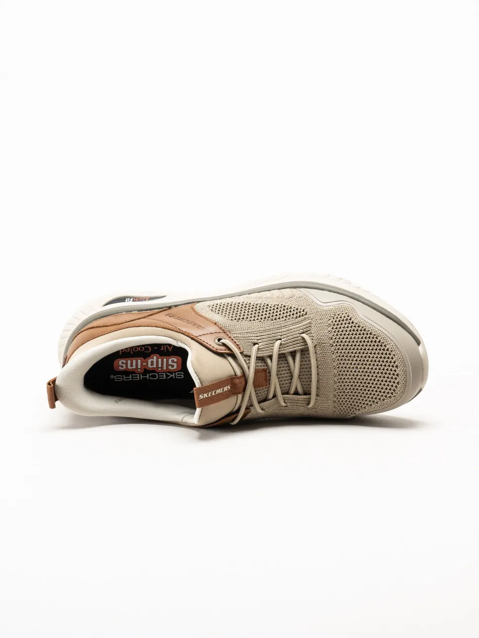 Skechers - Slip-Ins Relaxed Fit - Beige slip-ins sneakers i mesh
