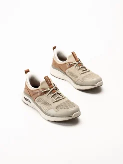 Skechers - Slip-Ins Relaxed Fit - Beige slip-ins sneakers i mesh