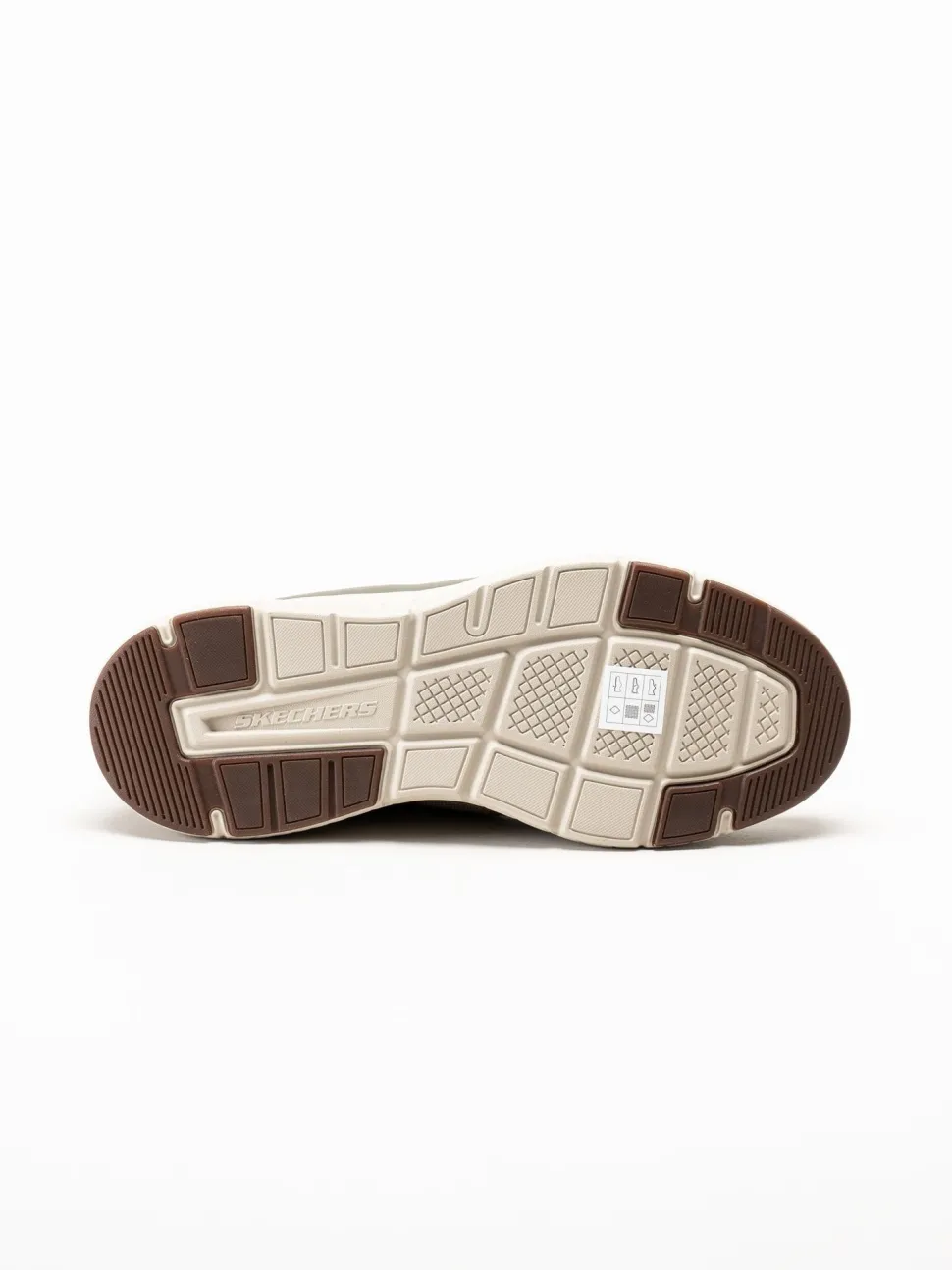 Skechers - Slip-Ins Relaxed Fit - Beige slip-ins sneakers i mesh