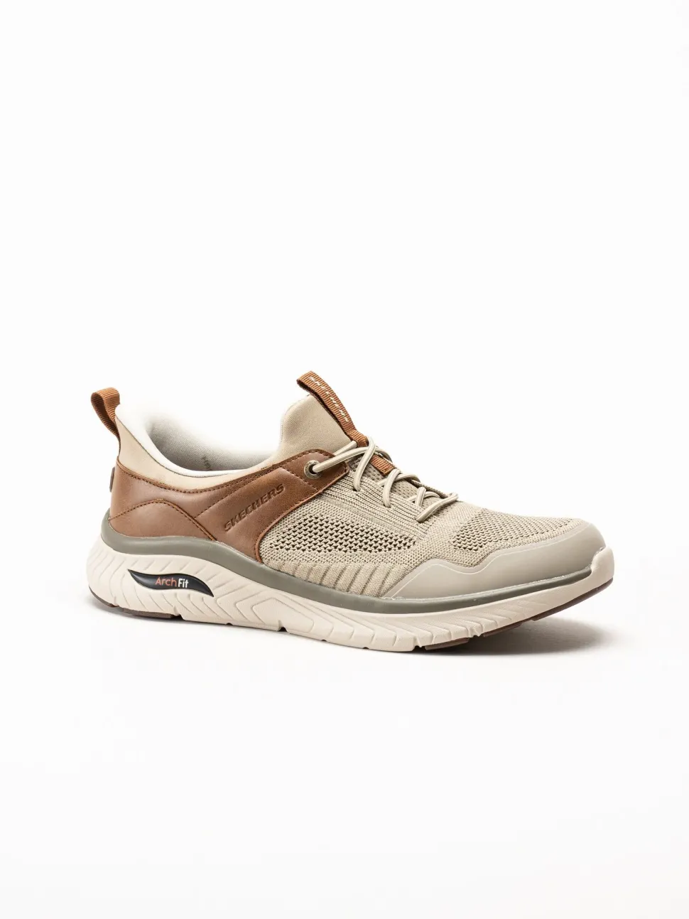 Skechers - Slip-Ins Relaxed Fit - Beige slip-ins sneakers i mesh