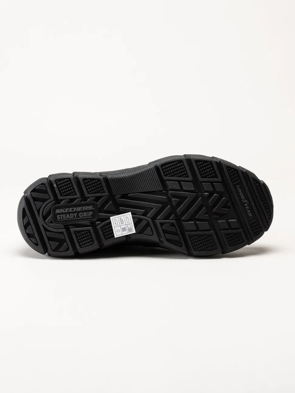 Skechers - Slip-Ins Respected - Elgin - Svarta slip-Ins promenadskor i skinn