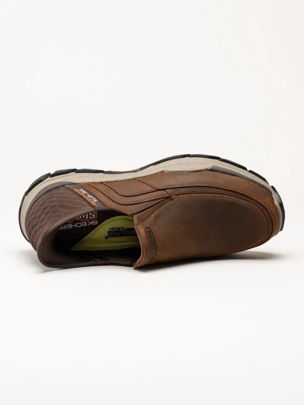 Skechers - Slip-Ins Respected - Elgin - Bruna slip-Ins promenadskor i oljad nubuck
