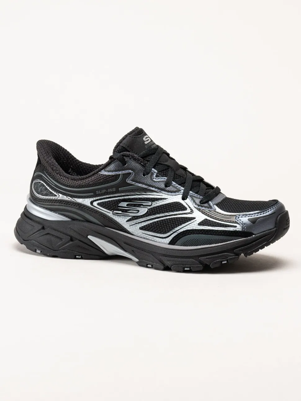 Skechers - Slip-Ins Stamina Sport - Svarta slip-ins sportskor