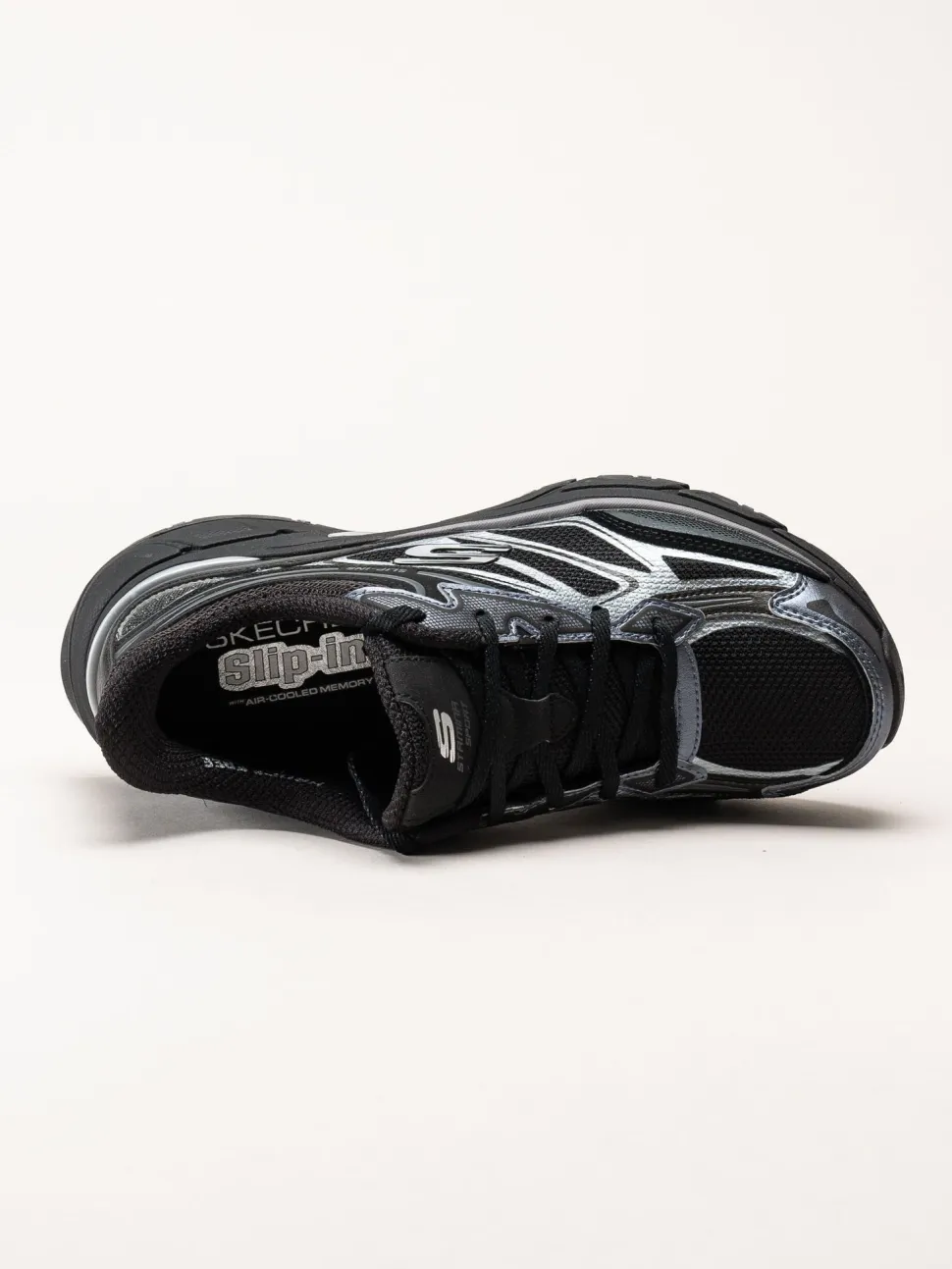 Skechers - Slip-Ins Stamina Sport - Svarta slip-ins sportskor