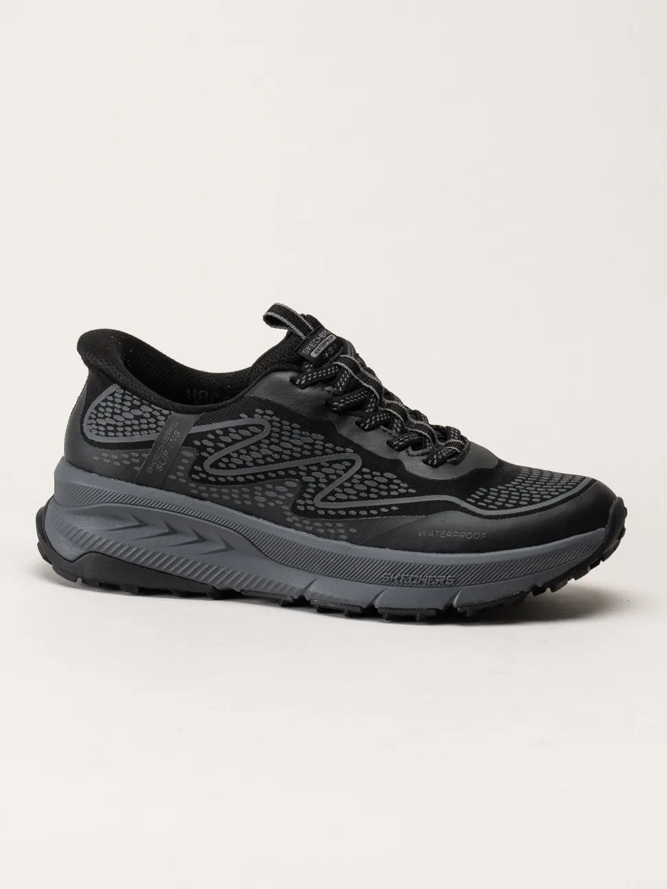 Skechers - Slip-Ins Switch Back - Mist - Svarta slip-ins sportskor