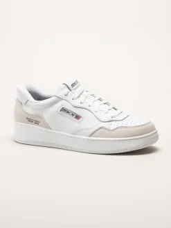 Skechers - Sport Court 2.0 - Konor - Vita sneakers i skinn