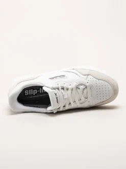 Skechers - Sport Court 2.0 - Konor - Vita sneakers i skinn