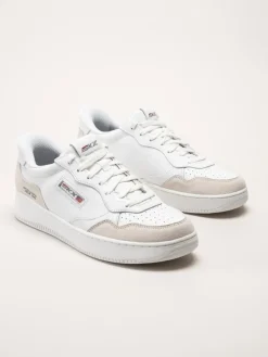 Skechers - Sport Court 2.0 - Konor - Vita sneakers i skinn