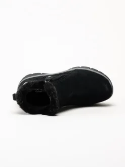 Skechers - Svarta fodrade kängor i mocka
