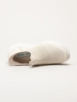 Skechers - Ultra Flex 3.0 Cozy Streak - Beige slip-ins sneakers i textil