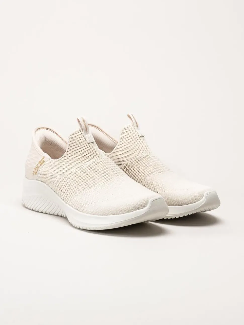 Skechers - Ultra Flex 3.0 Cozy Streak - Beige slip-ins sneakers i textil