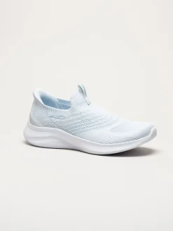 Skechers - Ultra Flex 4.0 - Ljusblå slip-ins sneakers