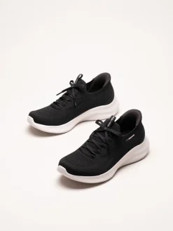 Skechers - Ultra Flex 4.0 - Svarta slip ins sneakers