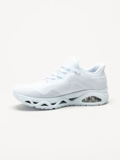 Skechers - Uno Glide Step - Ljusblå slip-ins sneakers i mesh