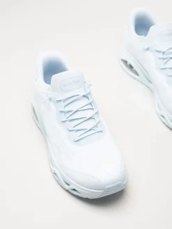 Skechers - Uno Glide Step - Ljusblå slip-ins sneakers i mesh