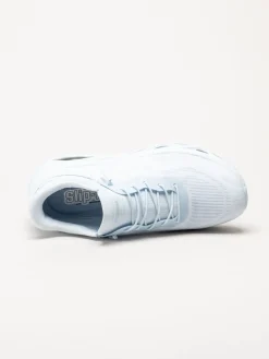 Skechers - Uno Glide Step - Ljusblå slip-ins sneakers i mesh