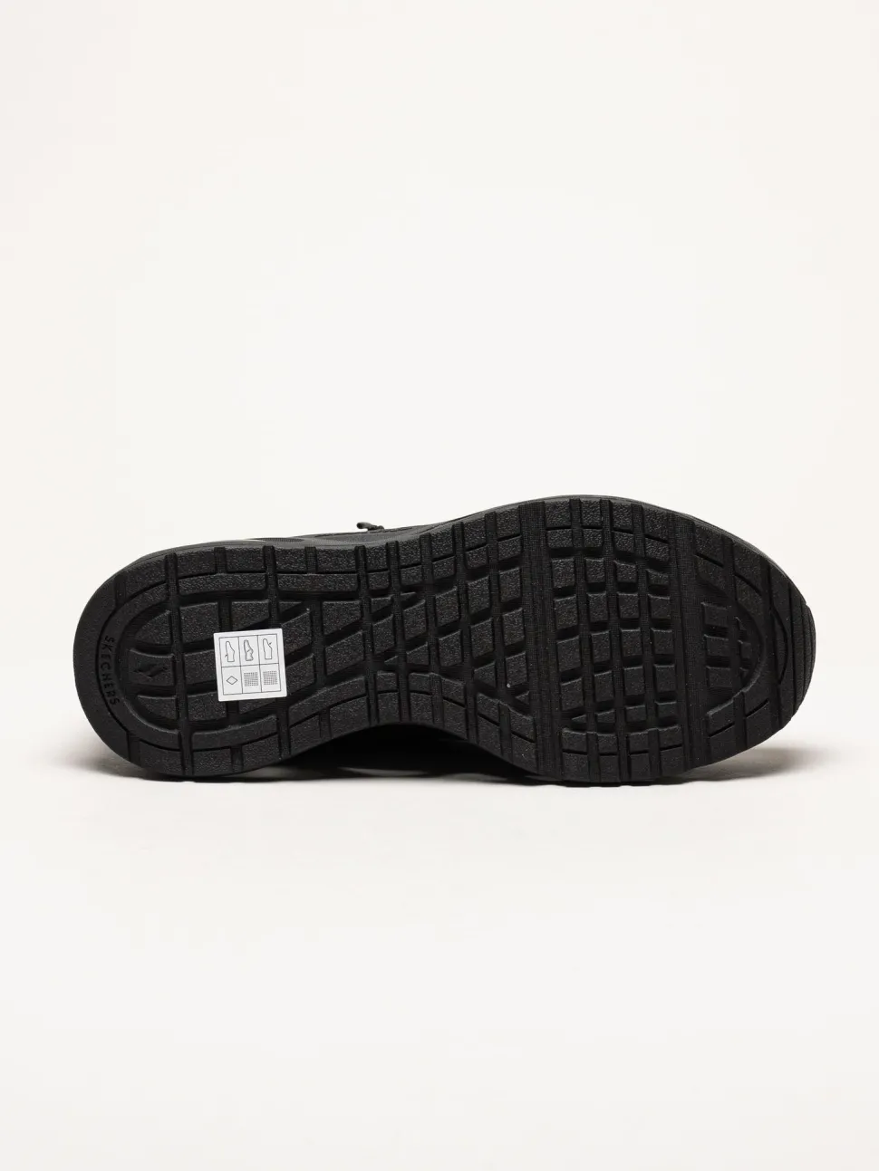 Skechers - Uno Glide Step - Svarta slip-ins sneakers i mesh