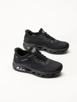 Skechers - Uno Glide Step - Svarta slip-ins sneakers i mesh