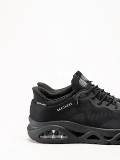Skechers - Uno Glide Step - Svarta slip-ins sneakers i mesh