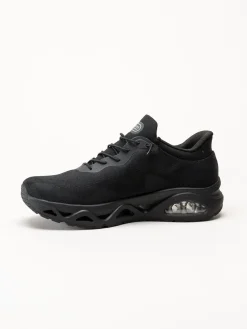 Skechers - Uno Glide Step - Svarta slip-ins sneakers i mesh