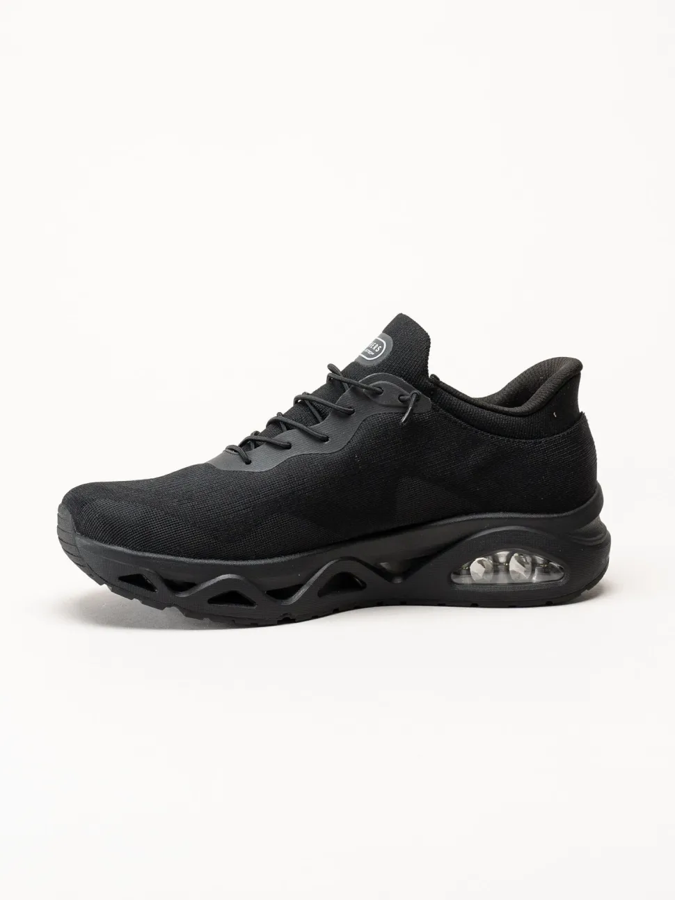 Skechers - Uno Glide Step - Svarta slip-ins sneakers i mesh