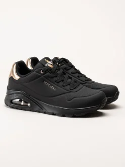 Skechers - Uno - Golden Air - Svarta sneakers i skinnimitation
