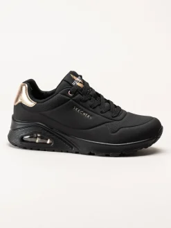 Skechers - Uno - Golden Air - Svarta sneakers i skinnimitation