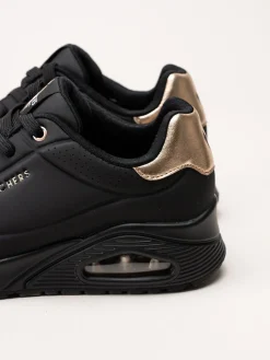 Skechers - Uno - Golden Air - Svarta sneakers i skinnimitation