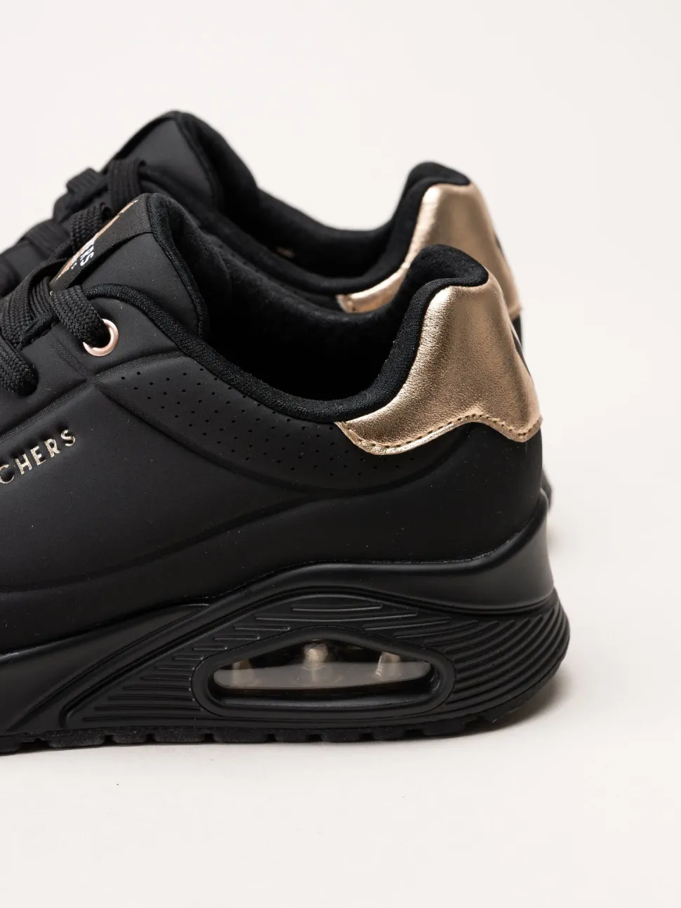 Skechers - Uno - Golden Air - Svarta sneakers i skinnimitation