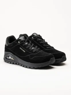 Skechers - UNO Rugged Chillproof - Svarta sneakers i mocka