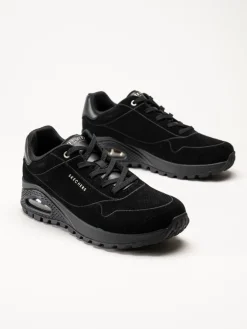 Skechers - UNO Rugged Chillproof - Svarta sneakers i mocka