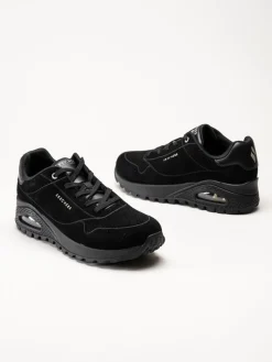 Skechers - UNO Rugged Chillproof - Svarta sneakers i mocka
