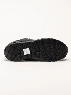Skechers - Uno - Shiny Scale - Svarta sneakers med ormmönster