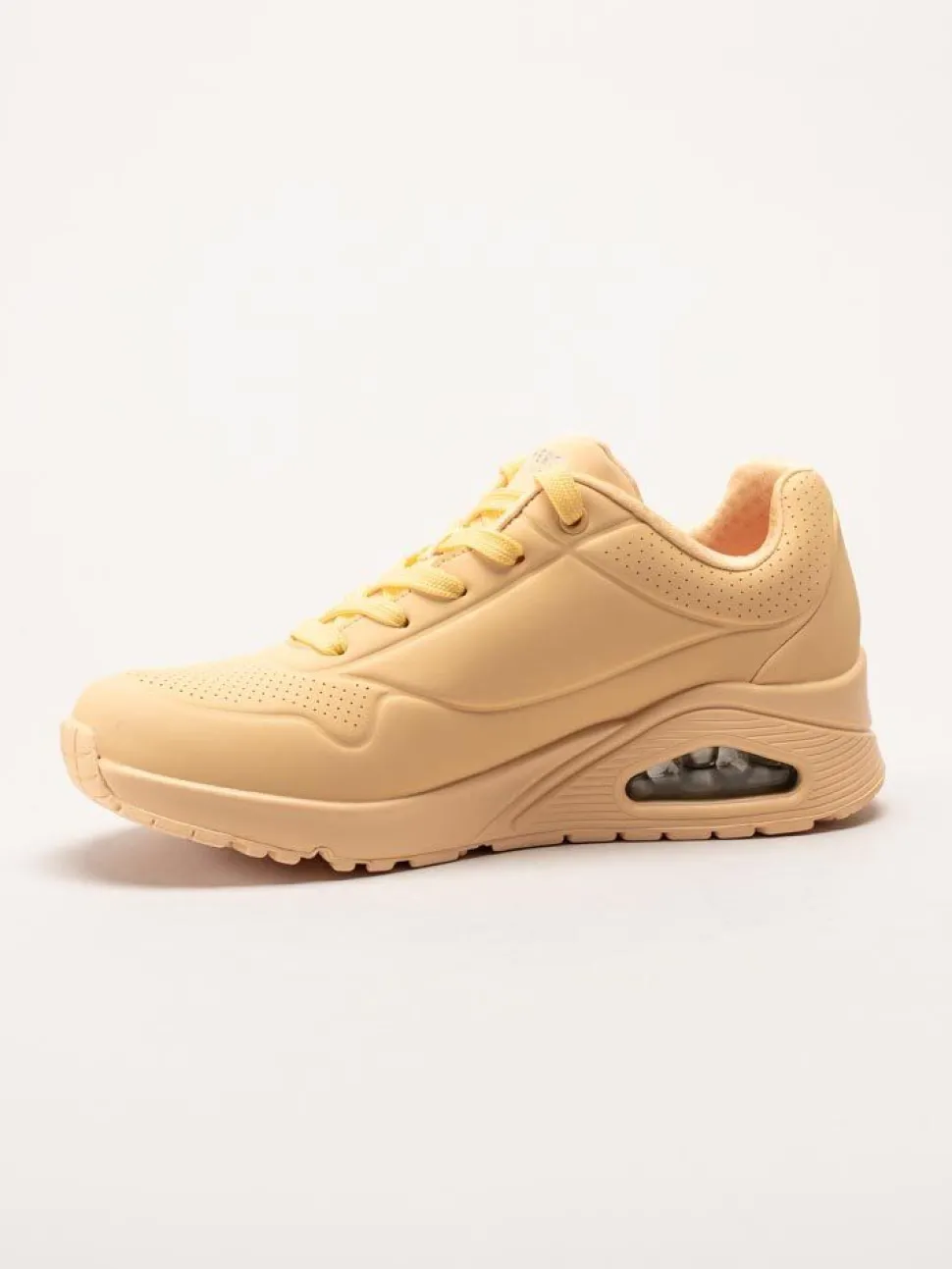 Skechers - Uno - Stand On Air - Gula sneakers i skinnimitation