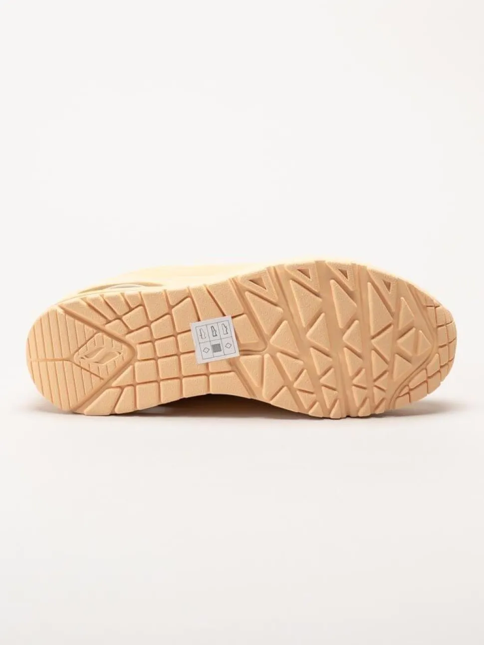 Skechers - Uno - Stand On Air - Gula sneakers i skinnimitation