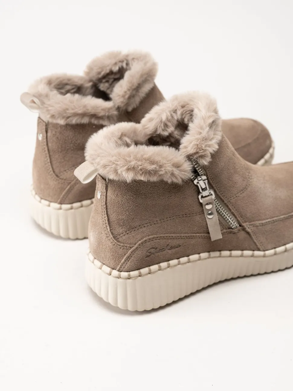Skechers - Wilshire Blvd - Fresh Zip - Beige fodrade boots