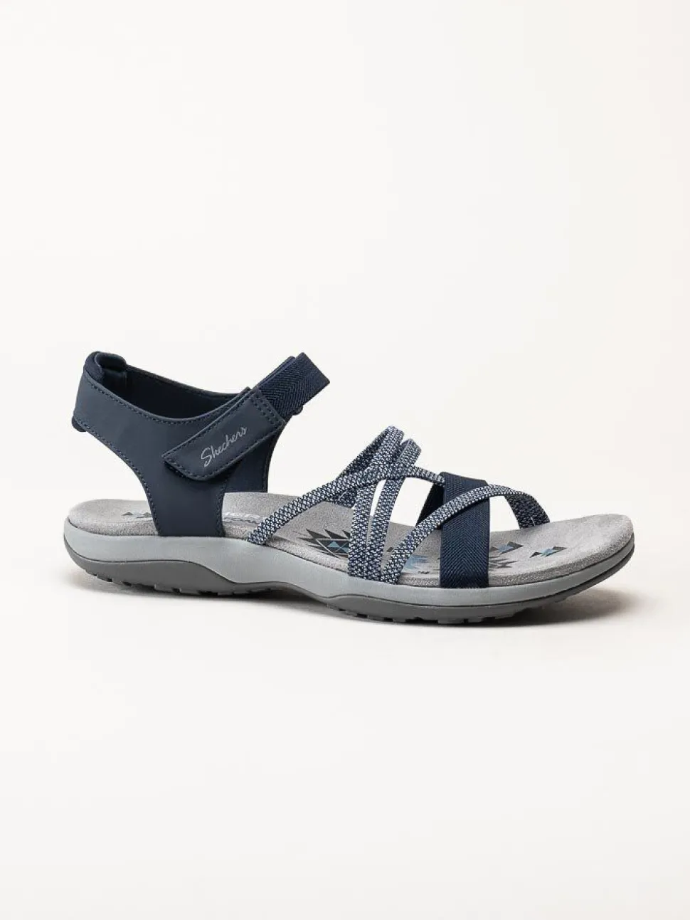 Skechers - Womens Reggae Slim - Mörkblå sportiga sandaler