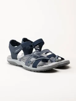 Skechers - Womens Reggae Slim - Mörkblå sportiga sandaler