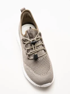 Soft Comfort - Heliett - Bruna sneakers i stickad texil